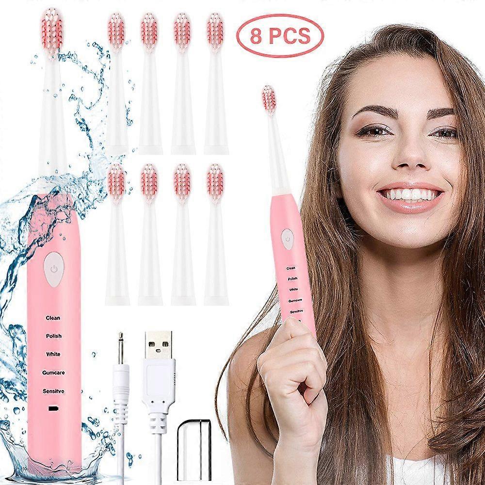 Electric toothbrush Sonic toothbrush USB Rechargeable 5 brushing modes Brushing time reminder