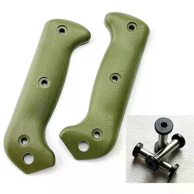 Shibingsheng 1pair G10 Composite Blade Handle Patch for KB bk2 Knife with screw Knife Handle Grips Material DIY Accessories