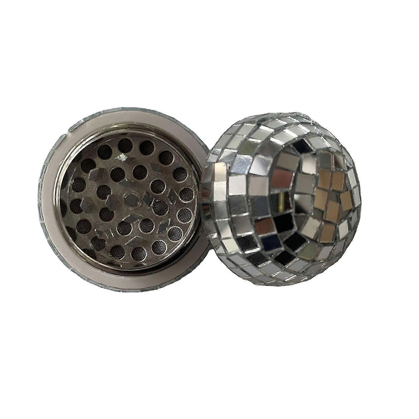 Disco Ball Shape Alloy Grinder - Vanilla Spice Hand Mill Grinding Crusher