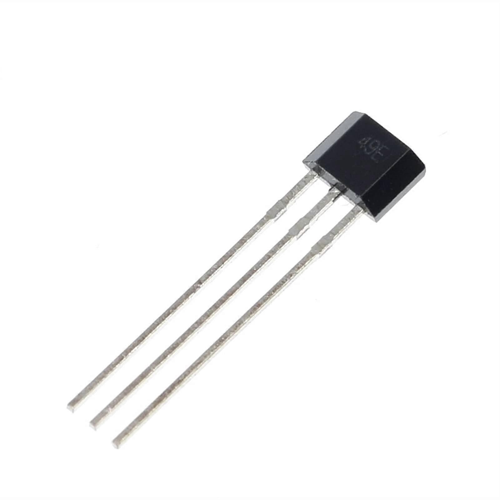 Hall 49E OH49E SS49E, Linear Hall Effect Sensors Magnetic Detector 3 Terminal Sensitive TO92(50Pcs)