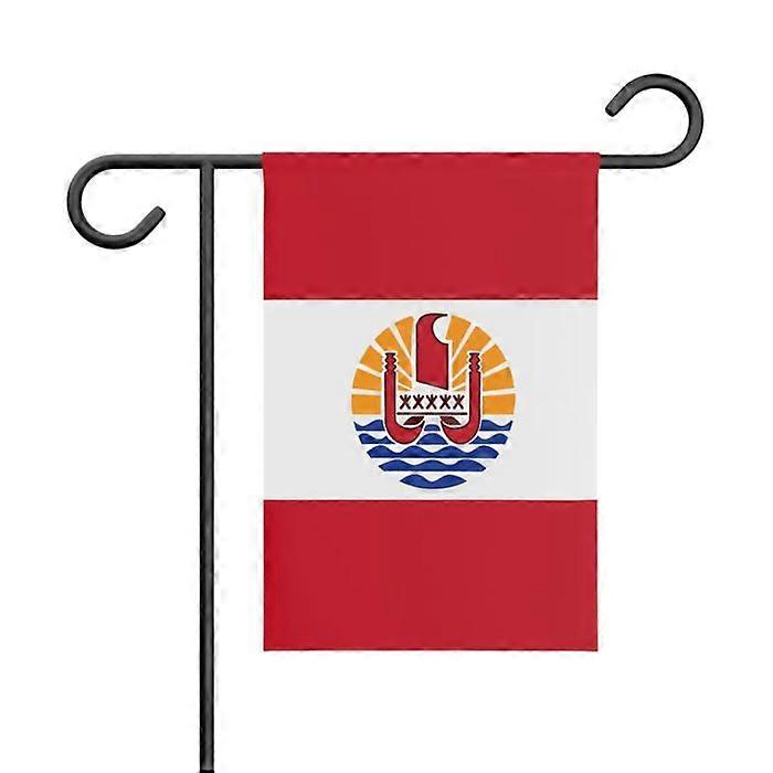 Flag - French Polynesia - 32 x 47.5 cm - Polyester - Double-sided printing - Garden