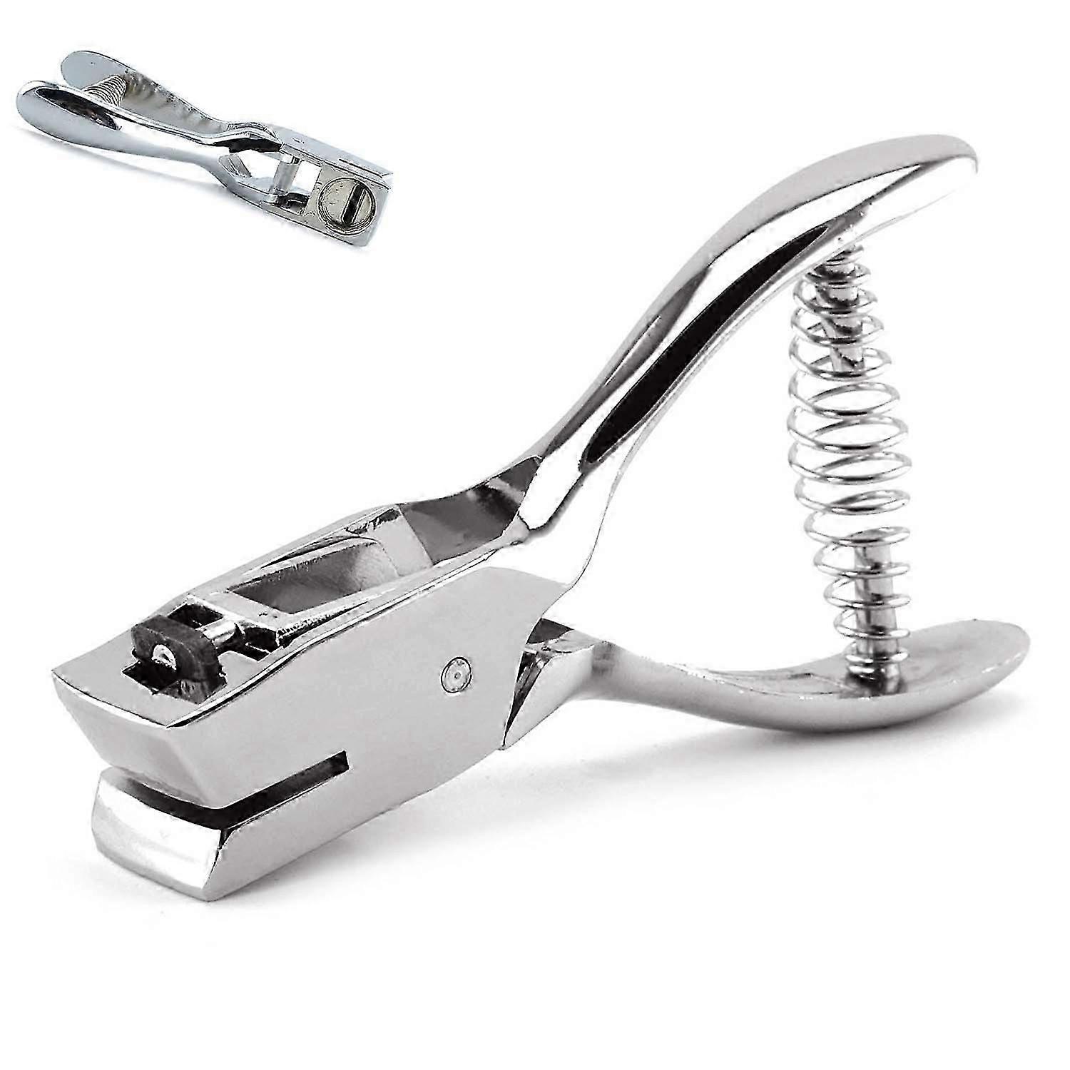 ハンドヘルドIDカードスロット穴パンチメタルパンチャープライヤーパンチングツールIDカードバッジPVC写真タグでの使用