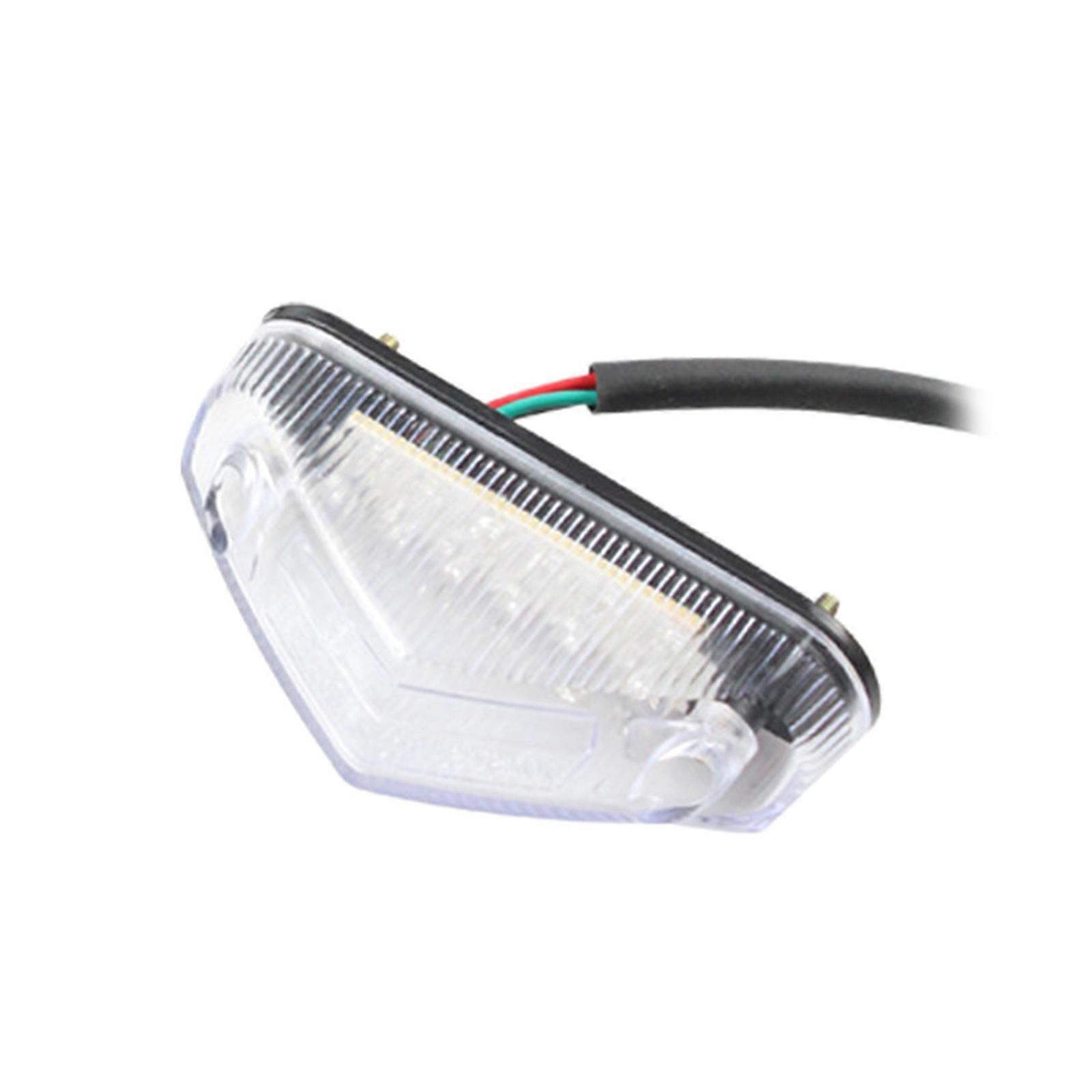 Motorcycle Rear Tail Brake Stop Running Light 12V Motorcycle Brake Stop Running Tail Light Universal Quick Fixing transparent shell