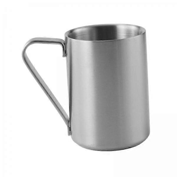 4xコーヒーマグステンレススチールハンドル付き頑丈な多機能レストラン用