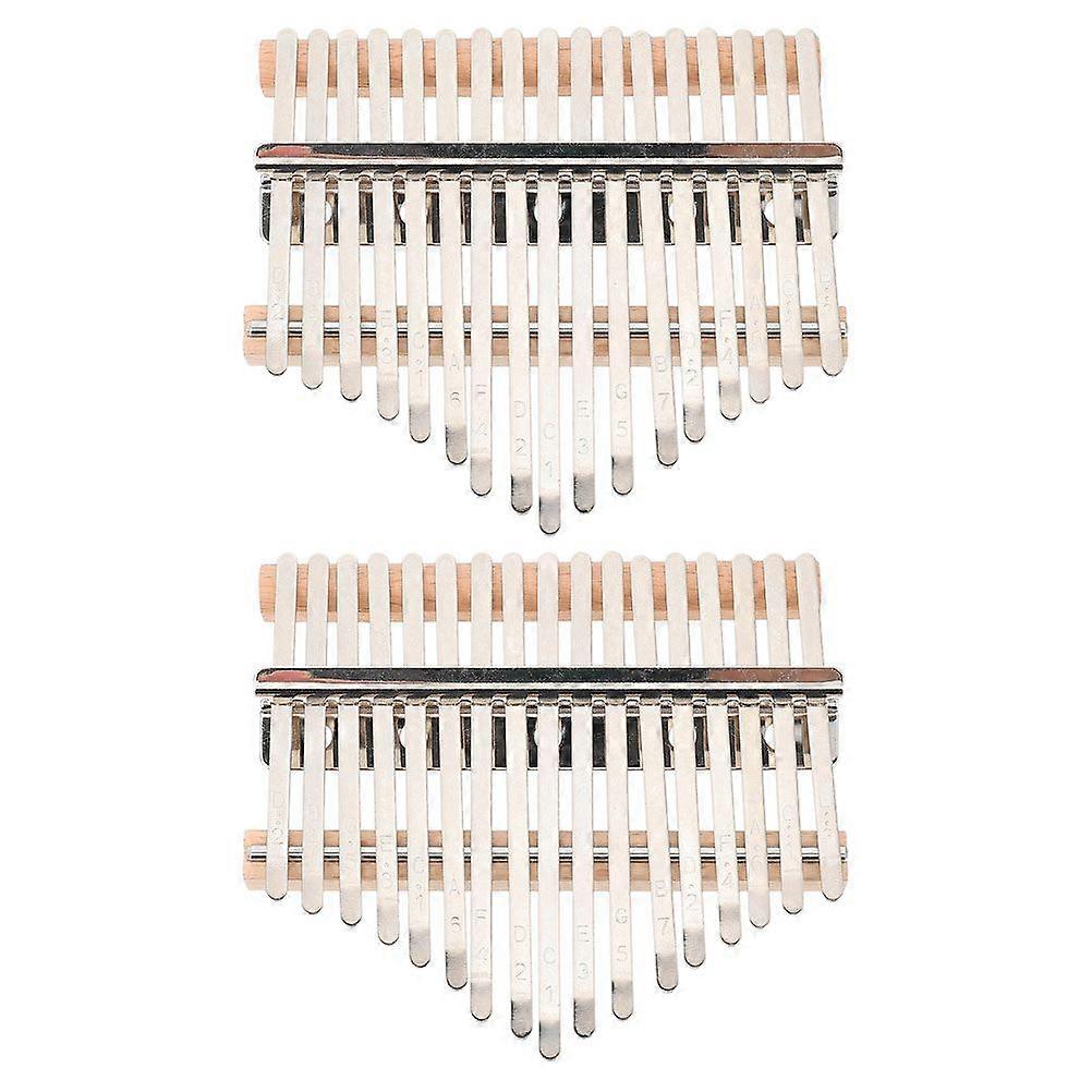 2 Set Thumb Piano Accessories Kit DIY Thumb Piano Parts with 8 Keys for for Beginners Small Musical Instruments for Kids and Adults