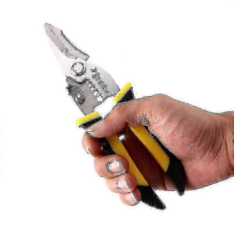 Multifunctional Wire Stripper Pliers Cable Cutter Crimping Stripping Hand Tool Rubber Handle