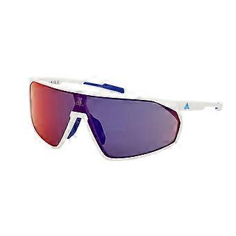Okulary przeciwsłoneczne Adidas SP0074 BIAŁO-FIOLETOWE LUSTRZANE CIENIE 0/0/125 Unisex