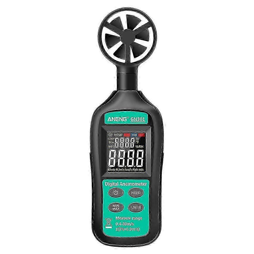 Gn301 Anemometer 0-30m/s Wind Speed Meter -10-45c Temperature Tester Anemometro