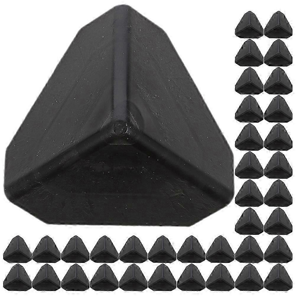 ジュエリーチェストエッジガード用100pcsブラックプラスチックコーナープロテクター5.5X5.5X5.5CM
