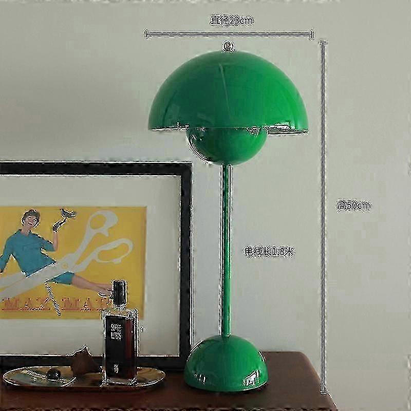 (Large Signal Green) 2023 New Denmark Bud Table Lamp Retro Table Lamp American Style Desk Lamp Charging Lamp Touch Nordic Decoration Table Lamp