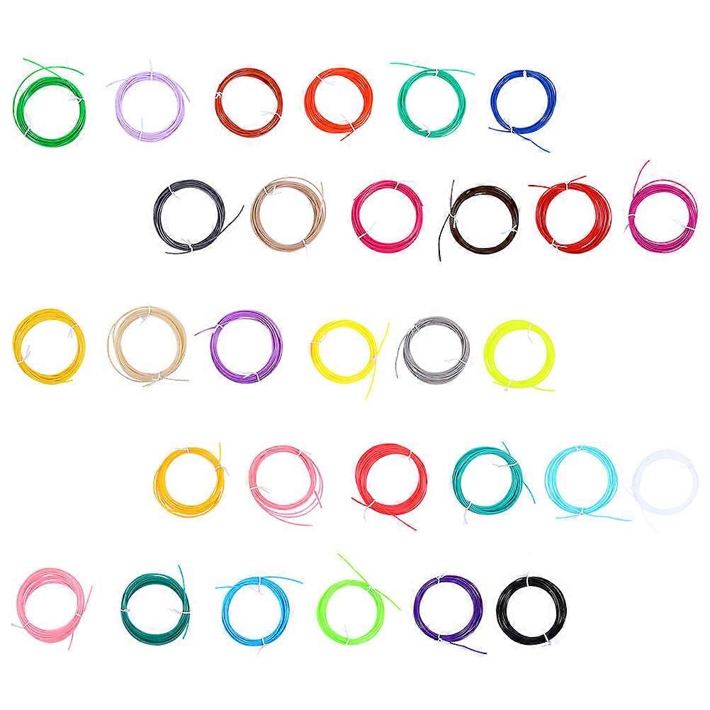 30pcs Multifunction 3D Pen Refilled Filament 3D Printing Pen Consumable Material