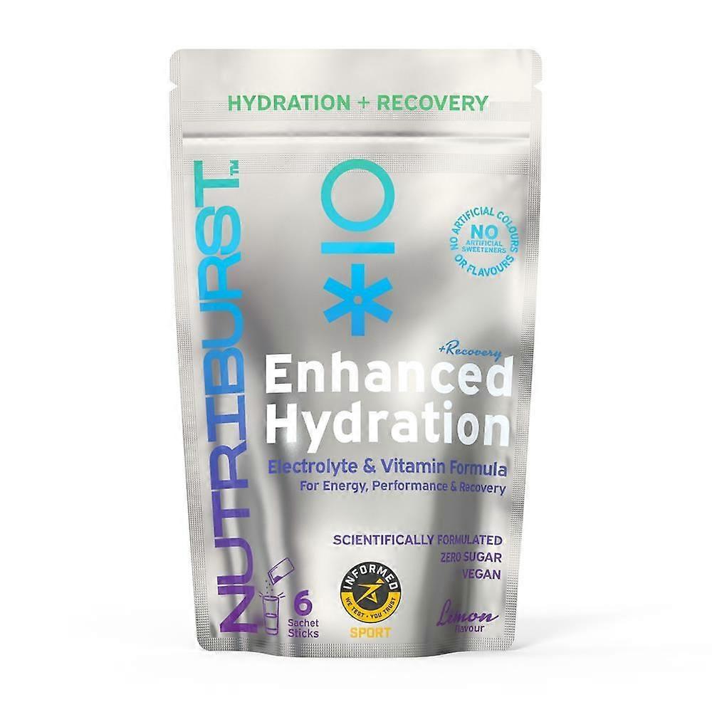 Nutriburst Enhanced Hydration + Recovery Lemon Flavour 6 sachets