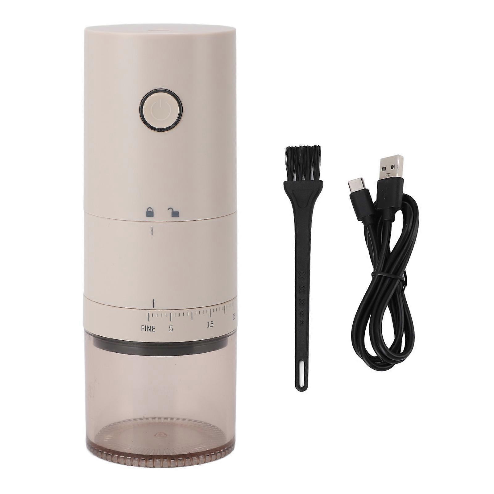 Moulin à café électrique à meules en ABS SUS 38 vitesses, réglable, rechargeable par USB, portable, pour café filtre à domicile