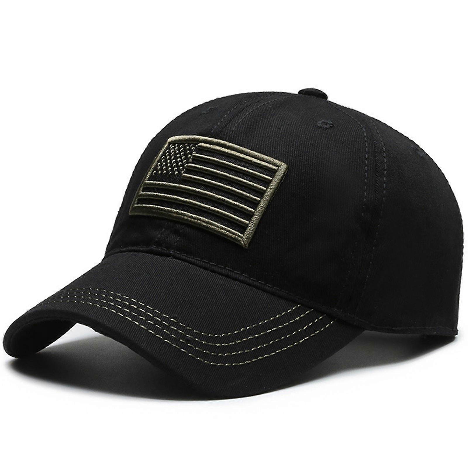 Basic Men's Baseball Cap Quick Drying Adjustable American Flag Hat Cap