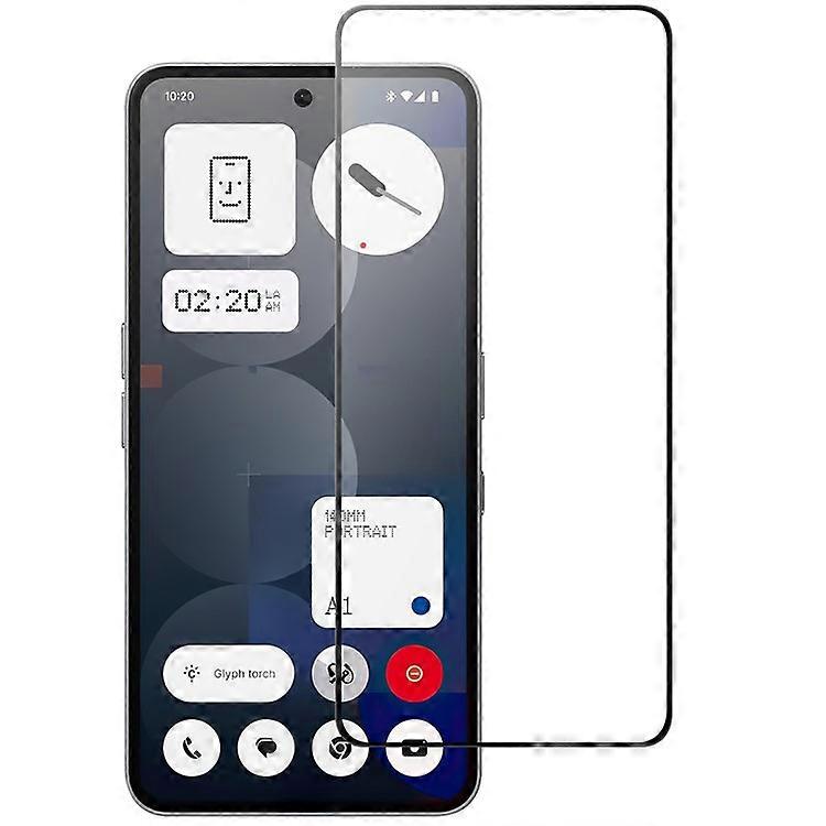 互換性なし電話(3a)Pro AGCガラススクリーンプロテクターフルグルーブラックエッジスクリーンフィルム