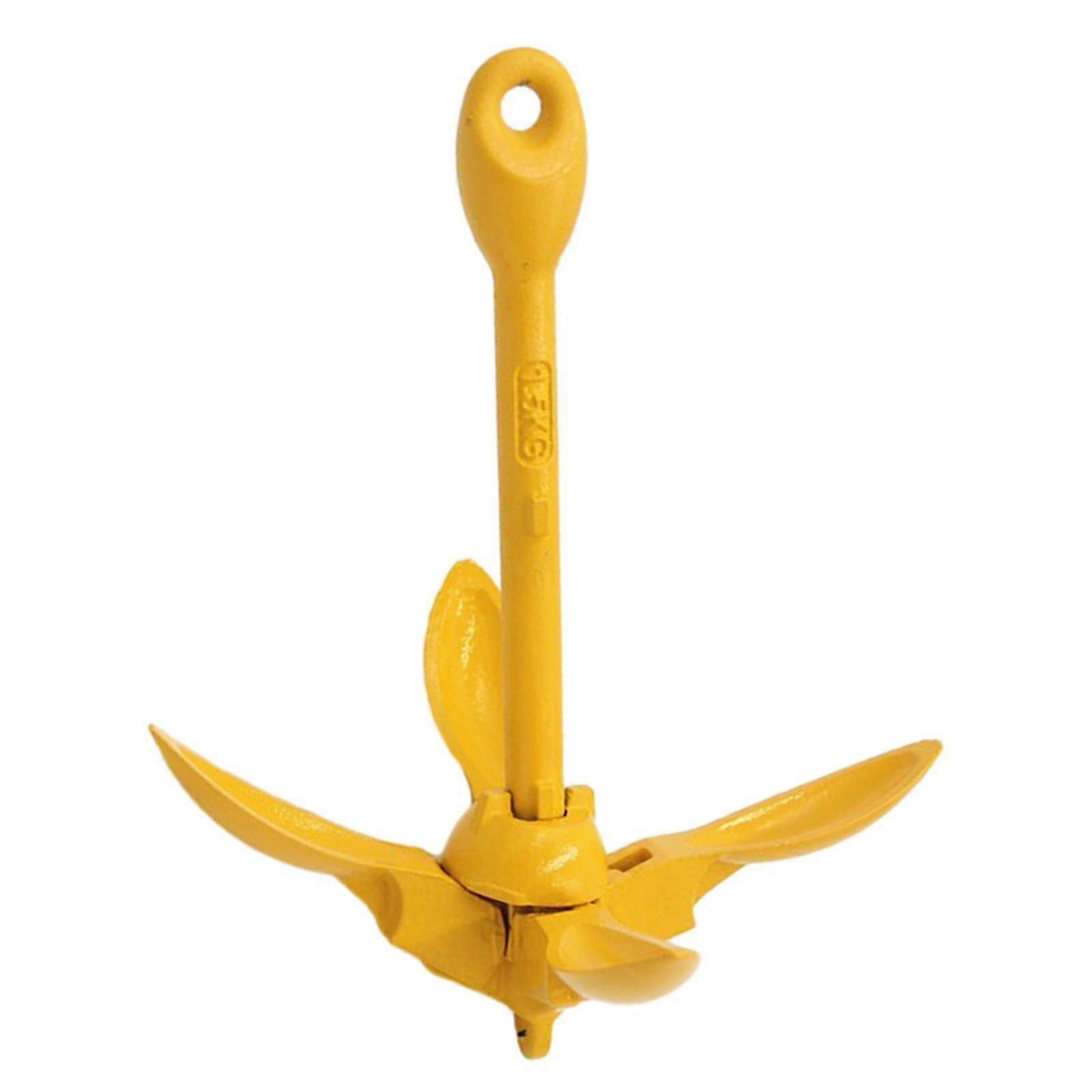 Folding Grapnel Anchor Suitable for Boats, Sailboats, Rafts, Marine Kayaks, Canoes for Sailing, Inflatables, Small Boats, and Watercraft