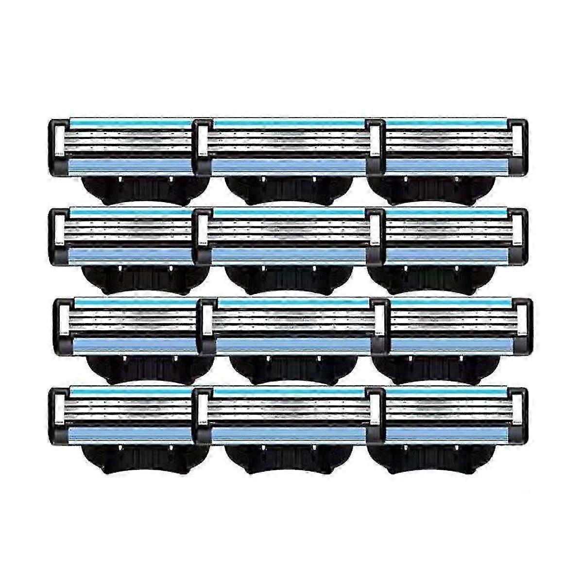 24pcsマッハ3カミソリブレード男性用リフィル - 手動シェービングブレード