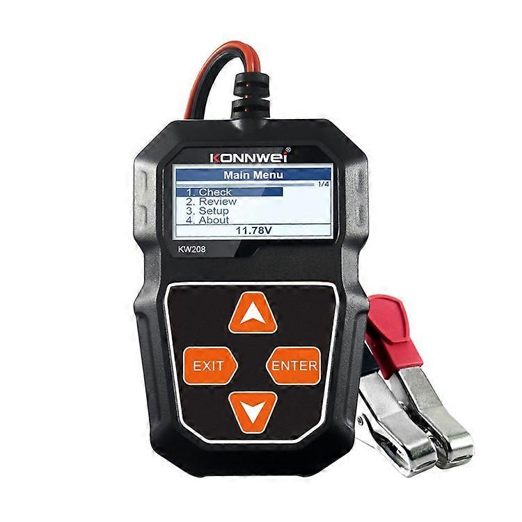 KONNWEI KW208 Automotive Battery Tester Car Digital 12V 100-2000CCA Cranking Charging System Test Tool