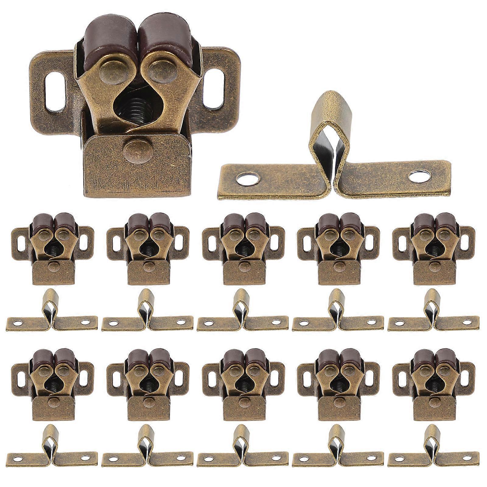 Push Mechanism Door Catch, Closet Latch Hardware, Thick Material for Long-Term Use