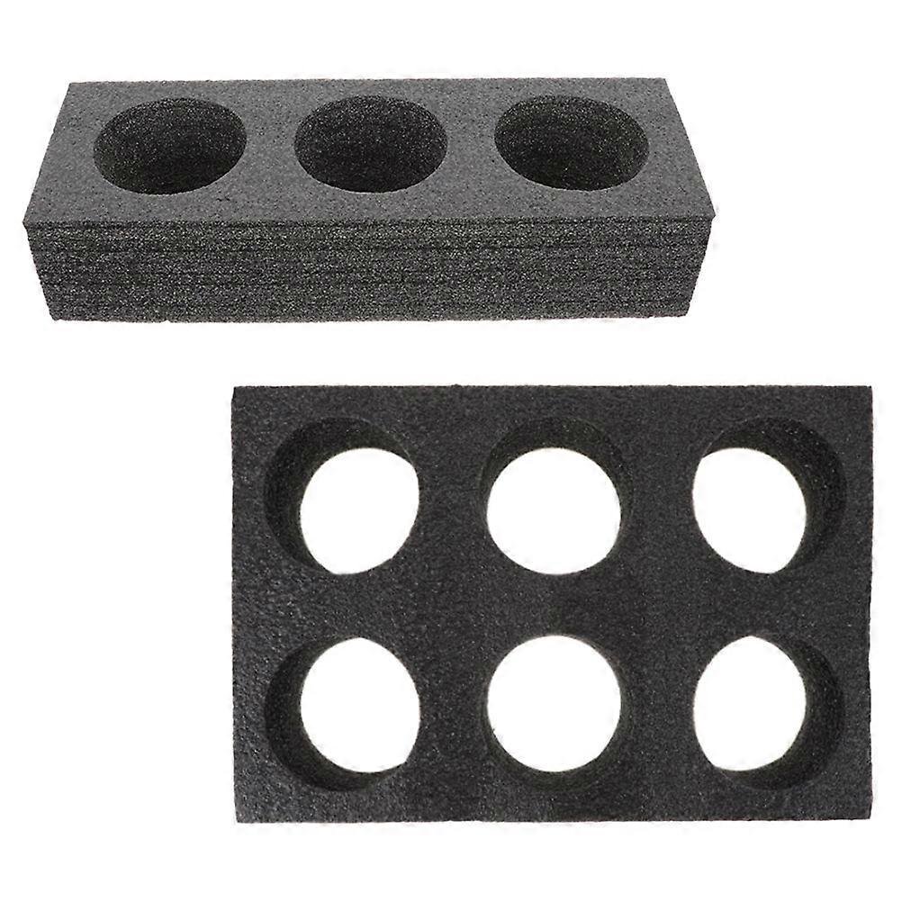 Foam Cup Holder Tray 2 Pack Beverage Carrier for Drinks Perfect for Restaurants Shops Picnics Leak Resistant Design