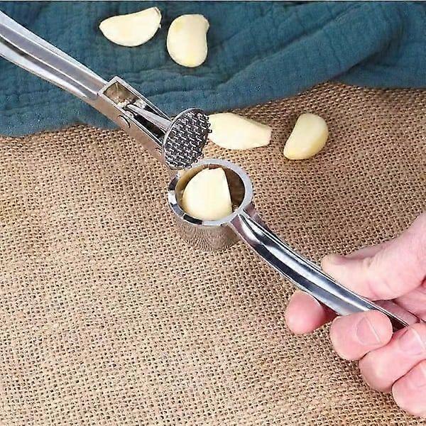 Kitchen garlic press, 4-in-1 garlic chopper, easy to press