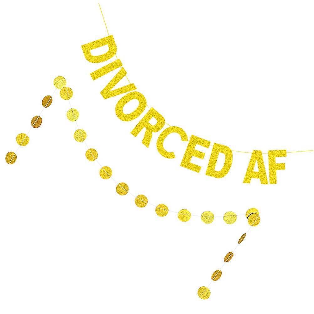 Circle Dot Garland, DIVORCED Banner , Stunning Party Accessories