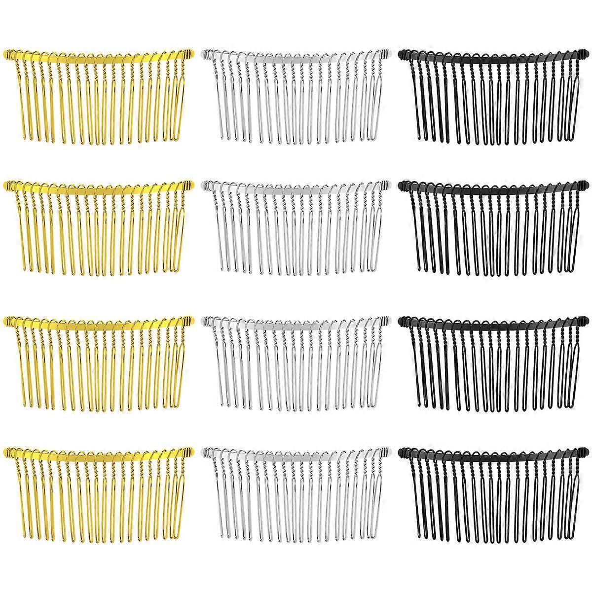 Hair Side Combs with Rust Resistant Finish Ideal for Proms and Balls
