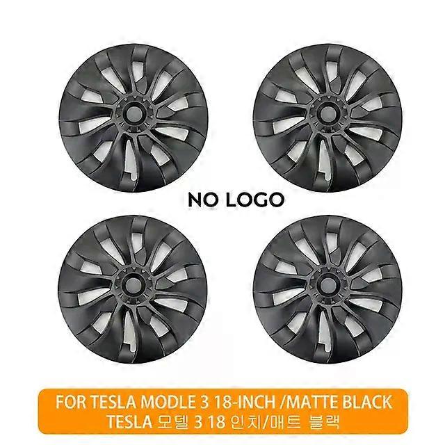 4PCS Suitable for Tesla Model 3 18 Inch Hub Cap Car Replacement Wheel Cap Automobile Hubcap Full Cover Accessories 2021 2022 shry