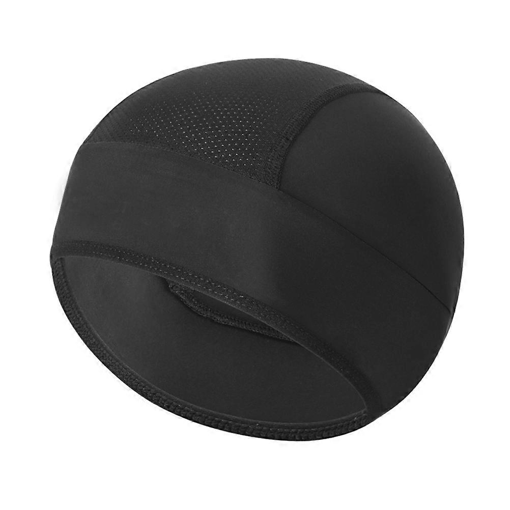 Wind Resistant Cycling Hat Quick-Drying Sports Helmet Liner for Daily Wear Black Free Size 1Pcs