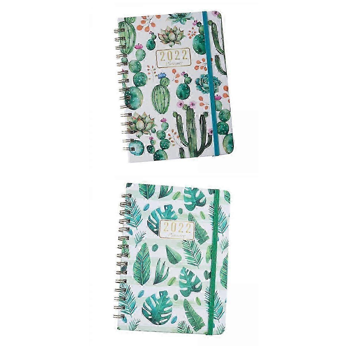2025 2x 2022 Daily Business A5 Portable Notebook for School Stationery