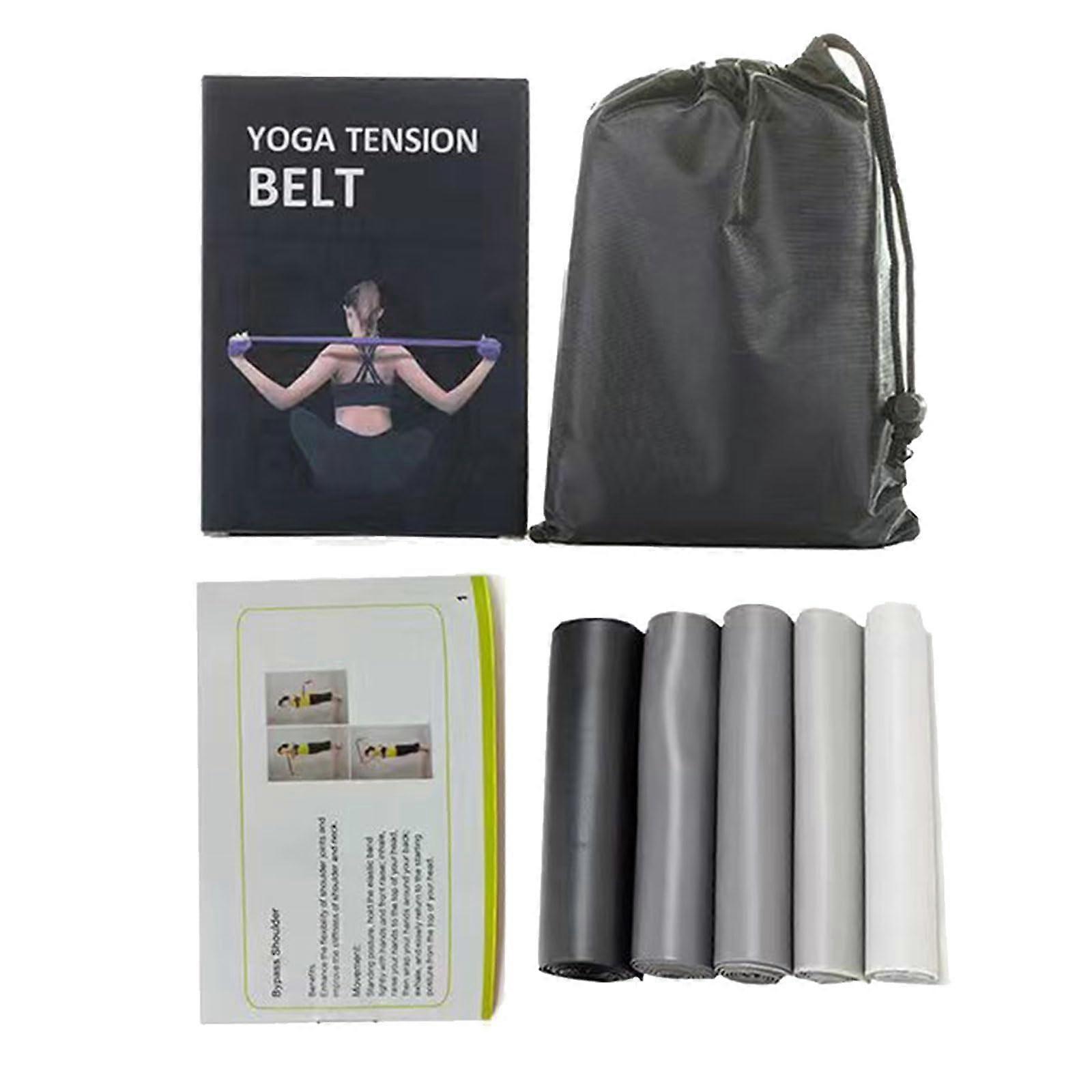 Resistance Bands 5-Piece Set Elastic Exercise Bands For Strength Training And Fitness Stretching