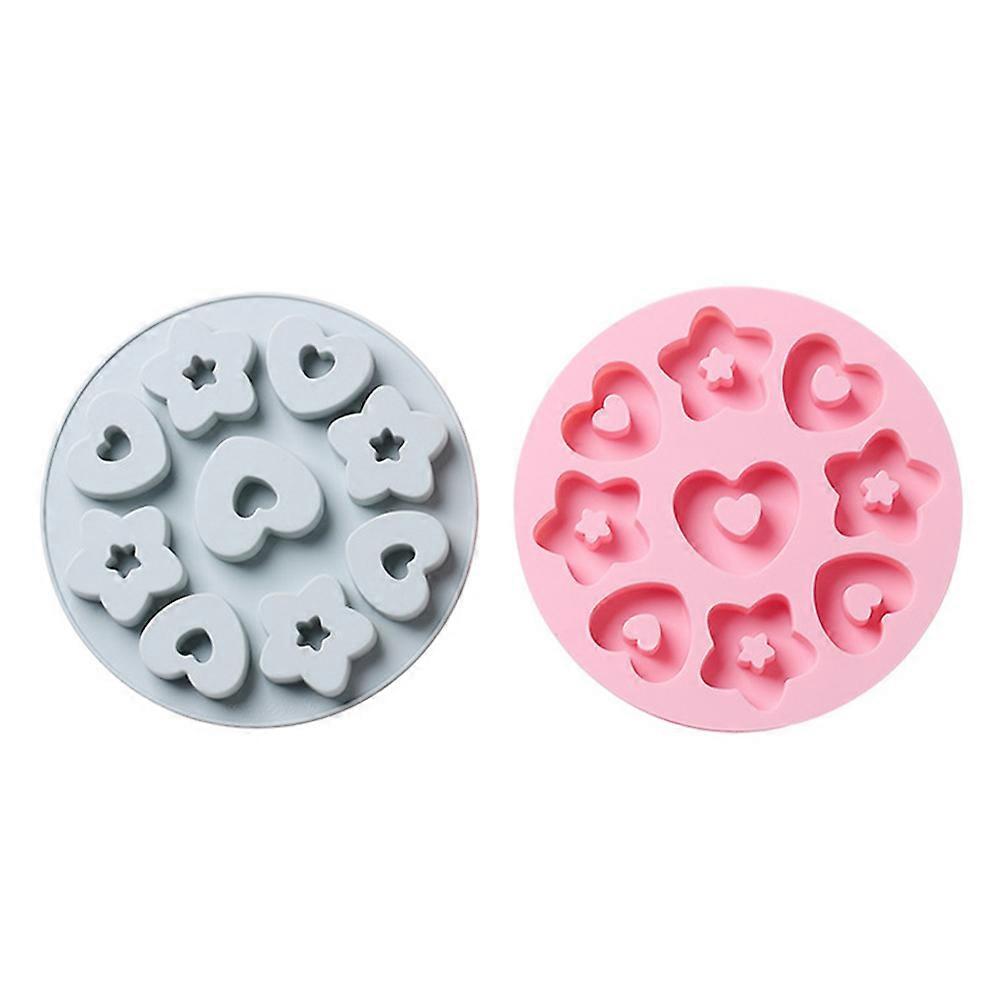 Star Shaped Baking Mold Silicone Cake Making Tools 2Pcs Assorted Color