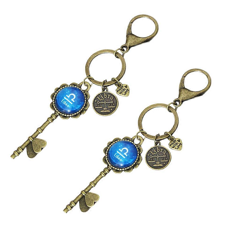 Shape Key Chain Cute Everyday Use Assorted Color 7.3*2.9*0.8cm Keyring Key Holder 2Pcs