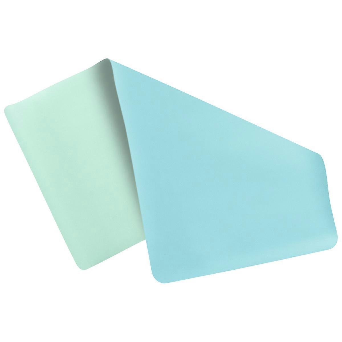 Non Slip Mouse Pad for Office Home Study   Blue Desk Mat with Smooth Surface Easy to Clean