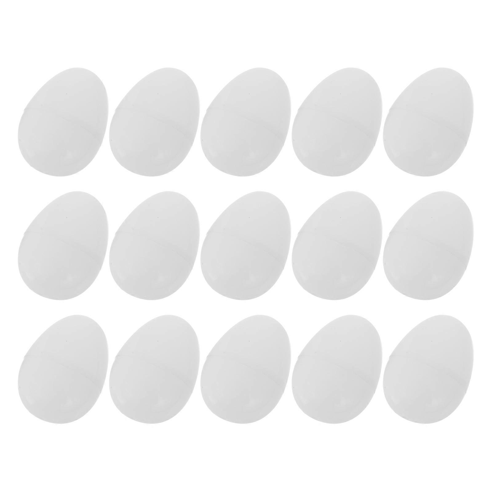 Paintable Eggs Open-Design For Kids Easter Egg Hunt White 6x4cm Holding Candy 24Pcs