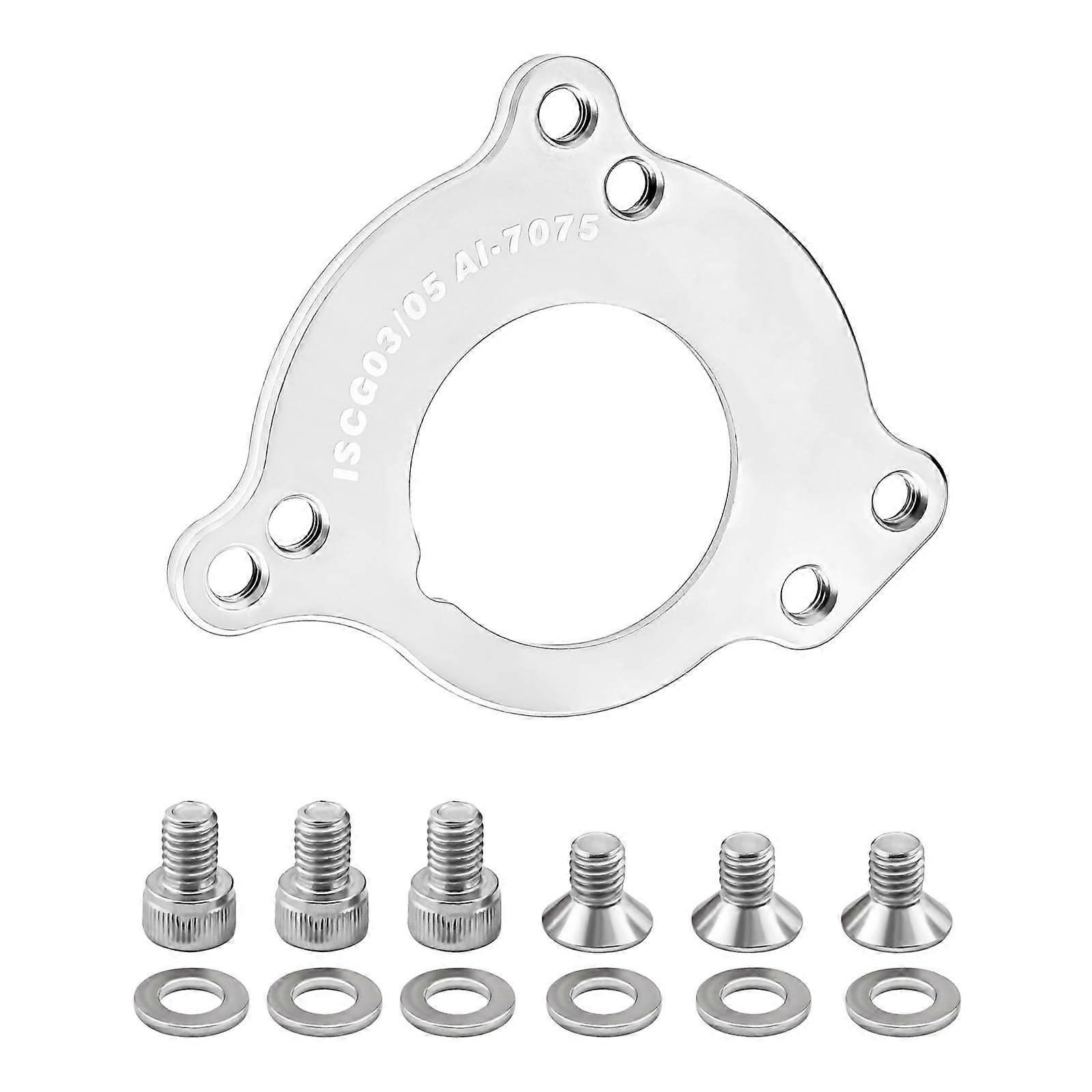 Bicycles Chain Guide Adapter Holder For Bottom Bracket, Chain Guide Conversion, Chain Guard, Silver