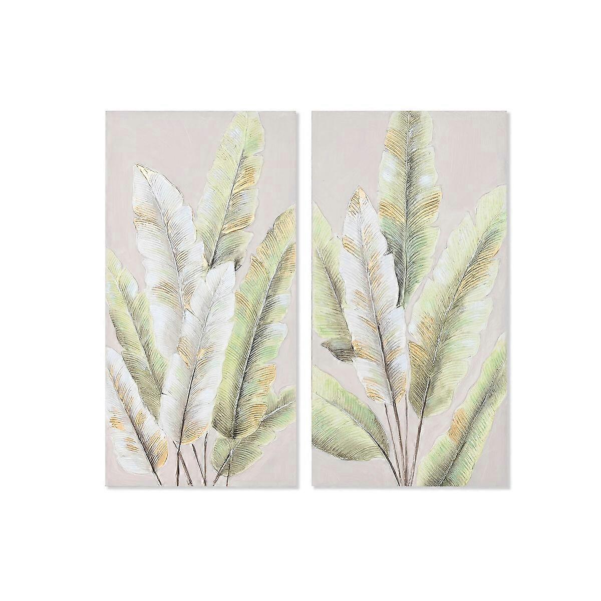 Canvas Home ESPRIT Canvas Wood MDF 50 x 3 x 100 cm