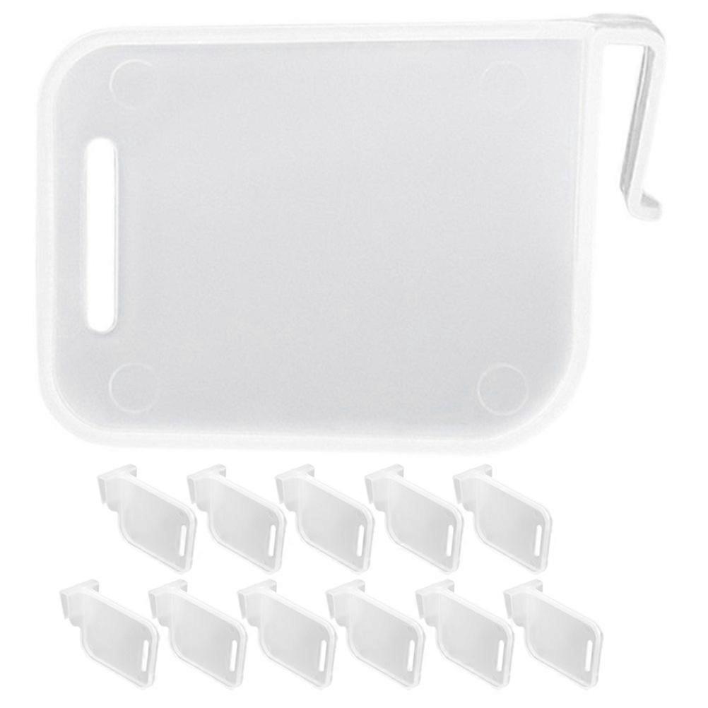 Fridge Side Door Partitioner Dividers For Room Separated Refrigerator White 6.50X5.00X2.30CM 12Pcs