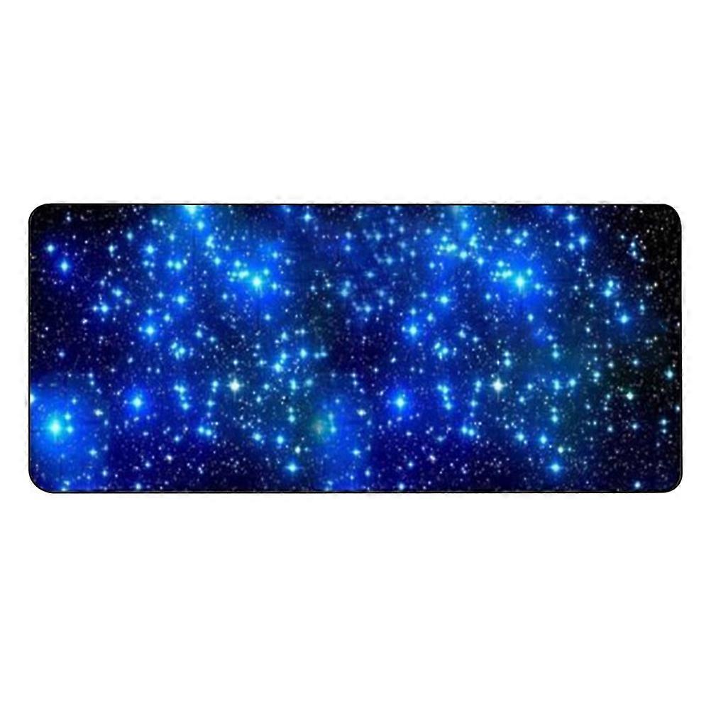 Xxl Mouse Pad Stars Sky Printed Multi-Colored Rubber Protects Desk Anti-Slip Smooth Movement Hand 1Pack