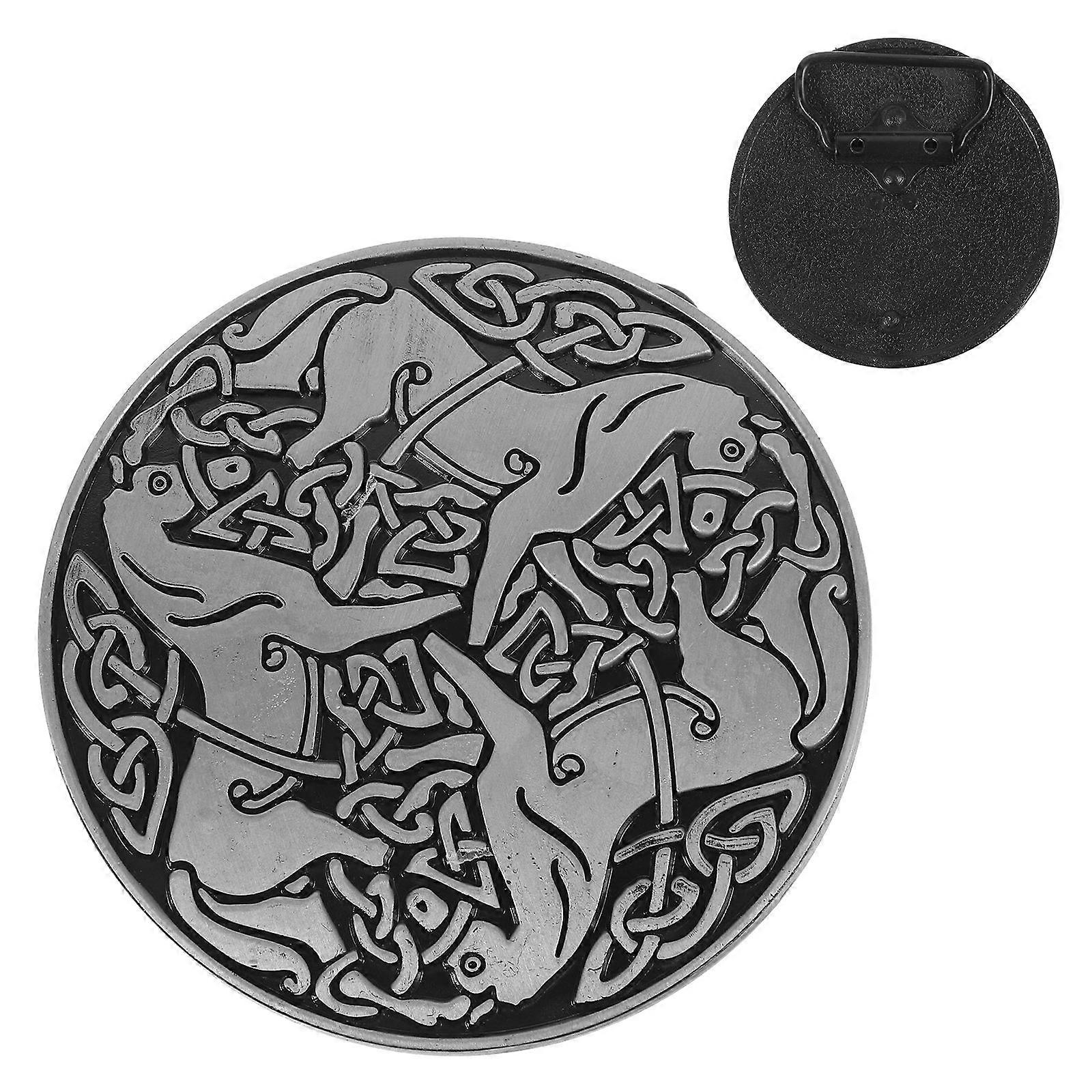 Metal Belt Buckle Button-Style Closure Mens Belt Buckles Everyday Wear Multi Color 1Pack