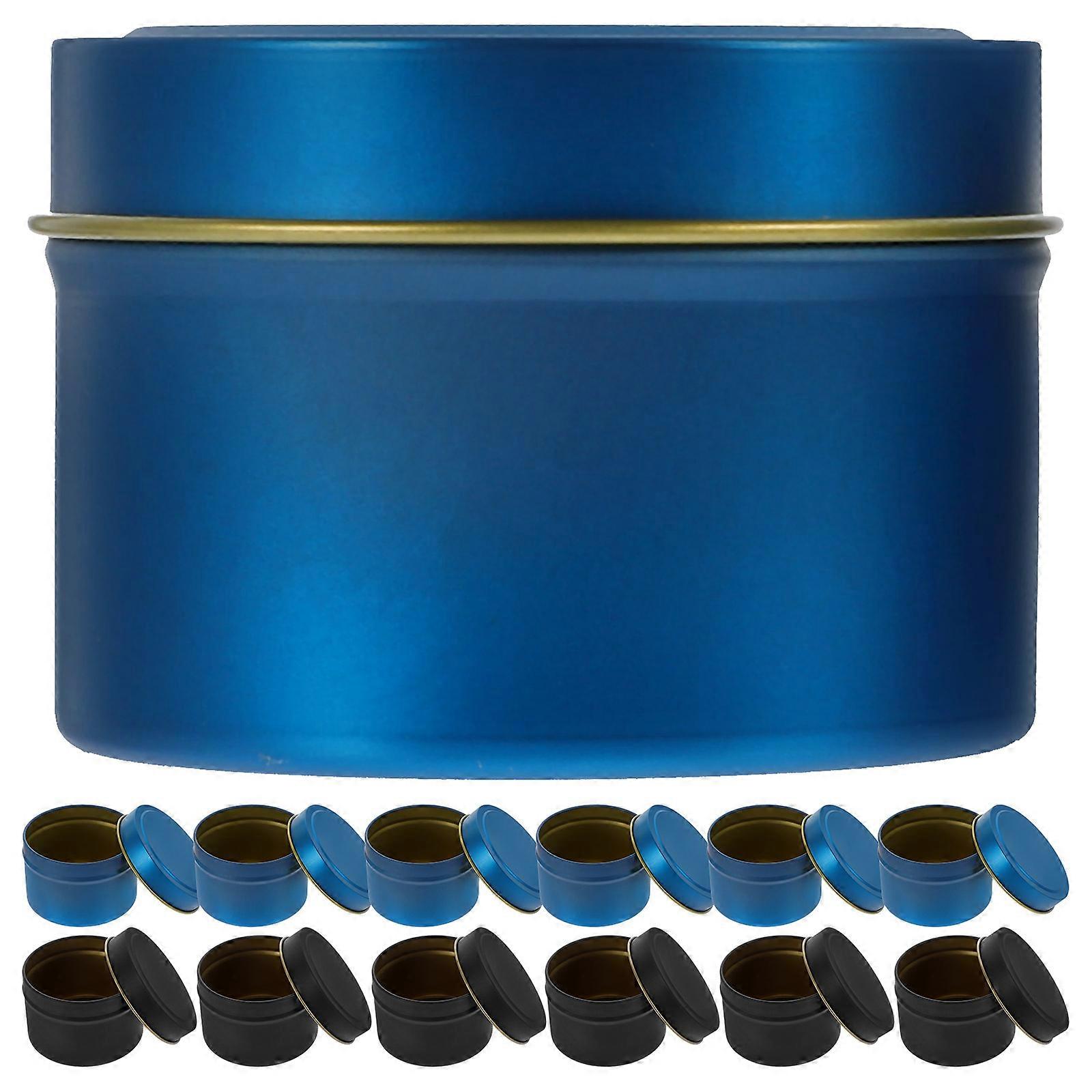 24pcs DIY Candle Making Jars, Durable Metal Containers with Lids for Tealight and Scented Candles, Elegant Decorative Tinplate Holders