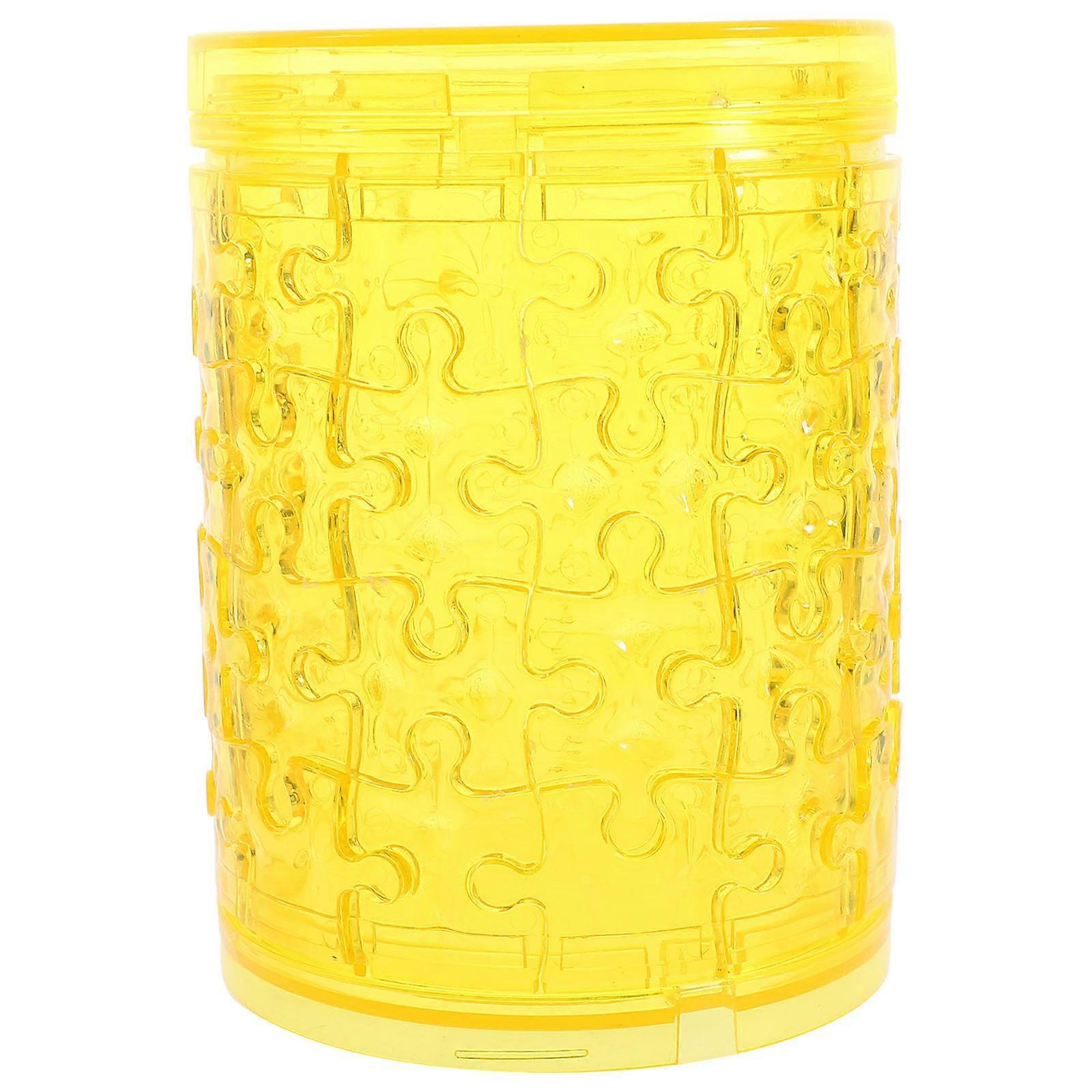 Transparent DIY Puzzle Piggy Bank – Multifunctional Coin Container & Desktop Decoration for Adults, Chic & Engaging Savings Pot, Easy to Clean,