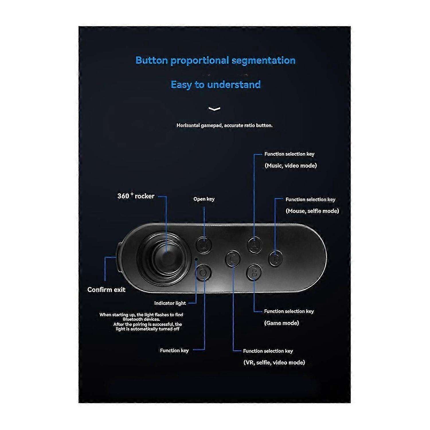 Bluetooth Wireless VR Remote Game Controller Joystick Gamepad Somatosensory Remote Control