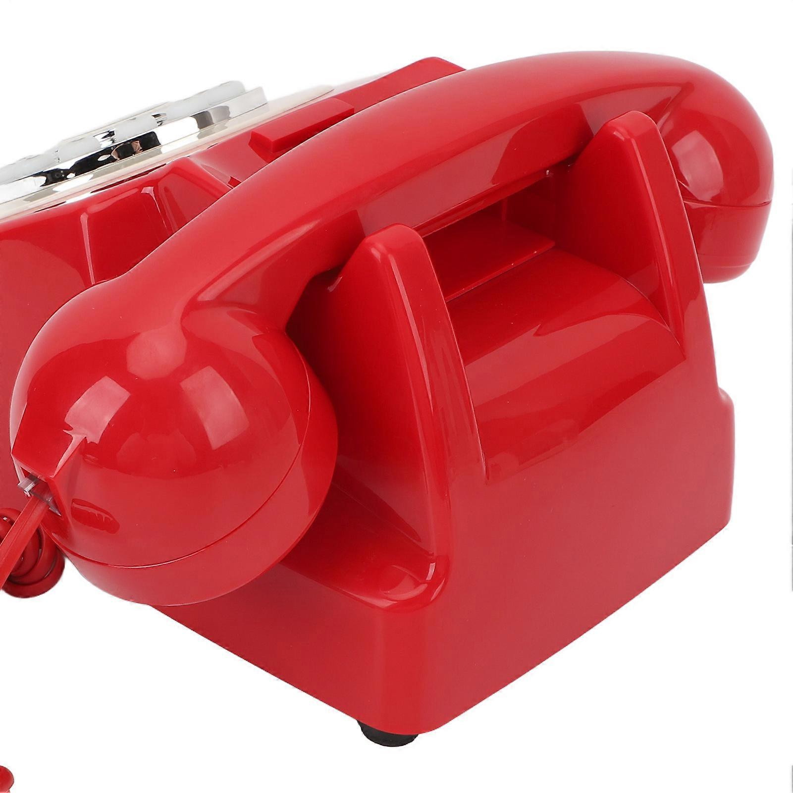 o Guestbook Phone Clear Sound Convenient Use o Message Recording Phone for Wedding Event Birthday Party Red