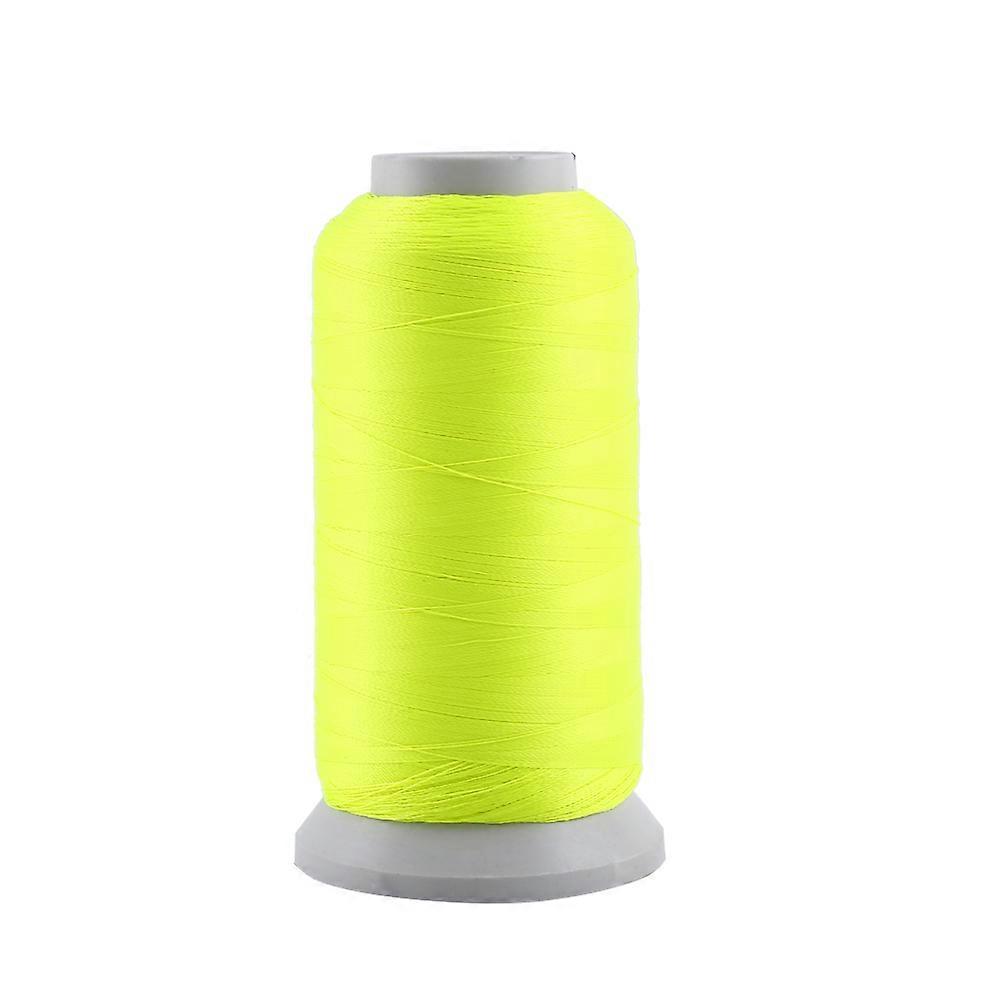 Glow in the Dark Sewing Thread Spool for Hand Embroidery Machine, Yellow, 3000 Meters