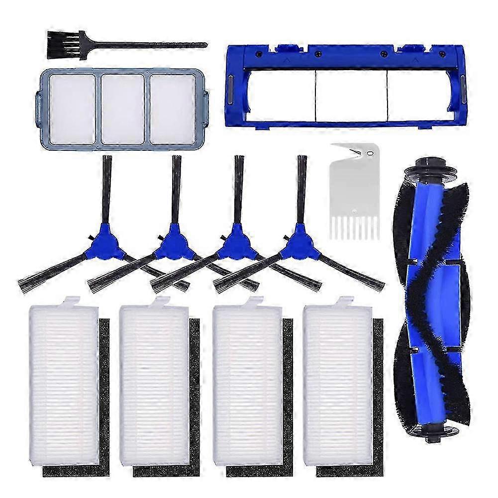 Compatible Sweeper Main Brush, Edge Brush, and HEPA Filter for Certain Robovac Models 11S, 15T, 30, 30C, 15C, 12, 25C, and 35C