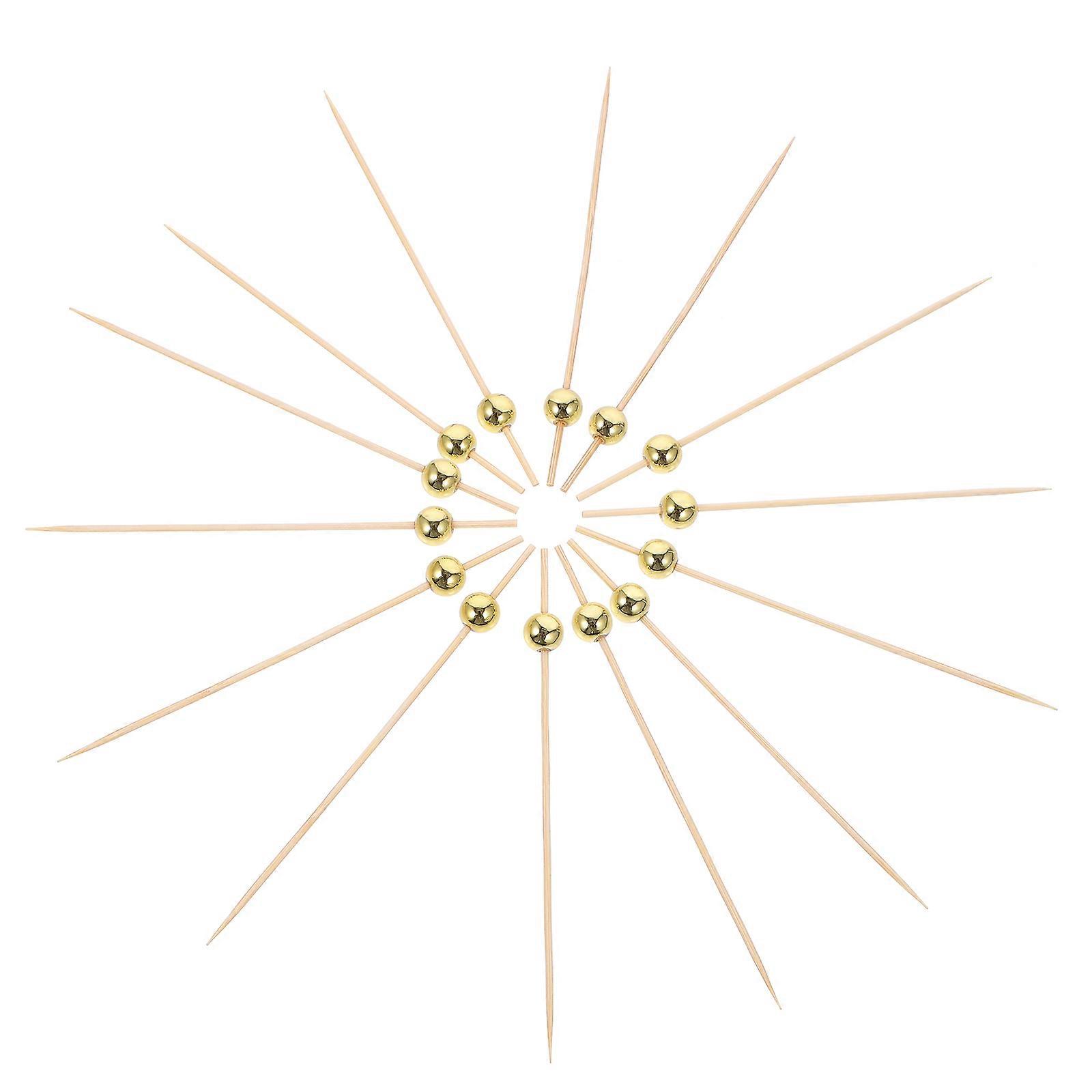 Cocktail Picks Bamboo Cocktails Sticks For Family Gatherings Stirring 100Pcs
