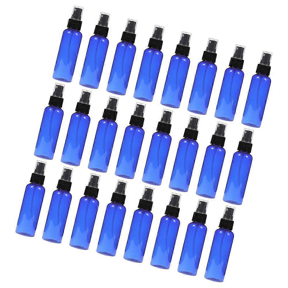 Spray Bottle For Liquid Travel Refillable Blue 100ml Compact Design 24Pcs