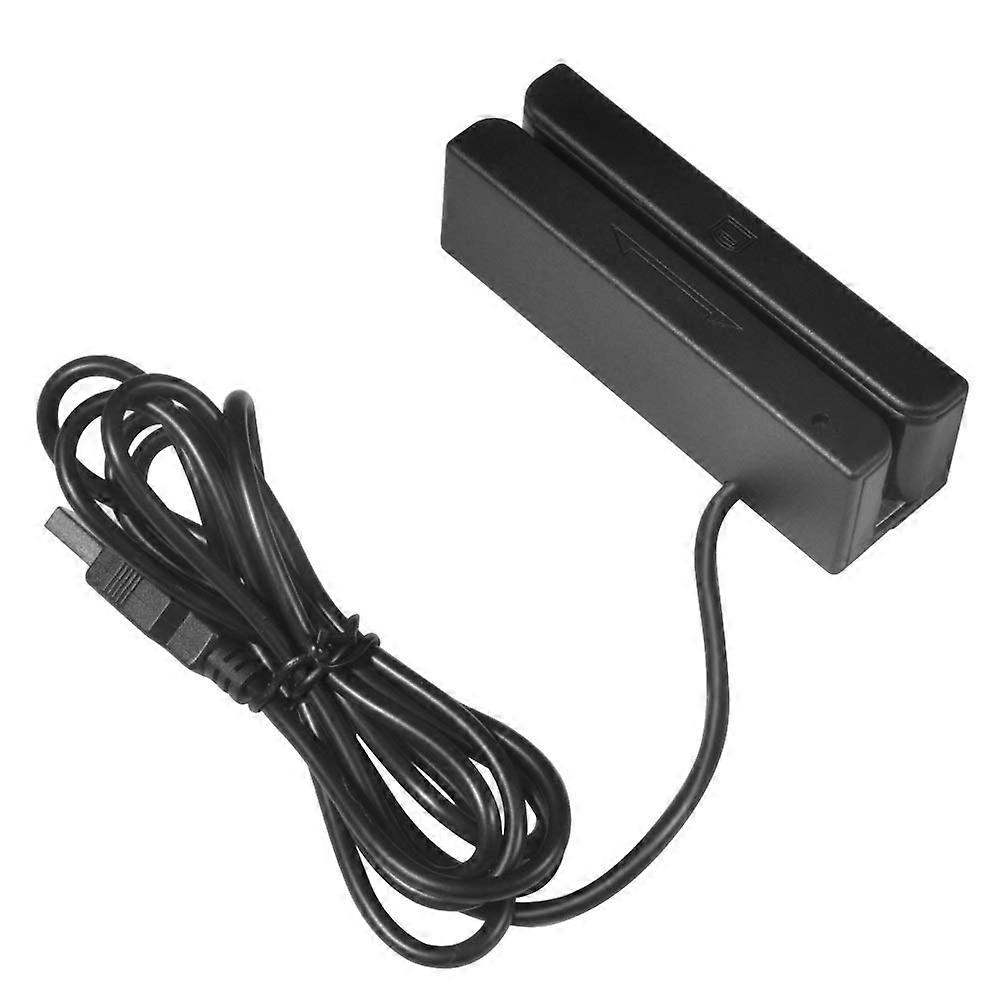 USB Credit Card Reader - MSR580 Mini Mag Stripe Reader, 3 Tracks Compatibility, Hi-Co Magnetic Swipe Reader, 1 Pack