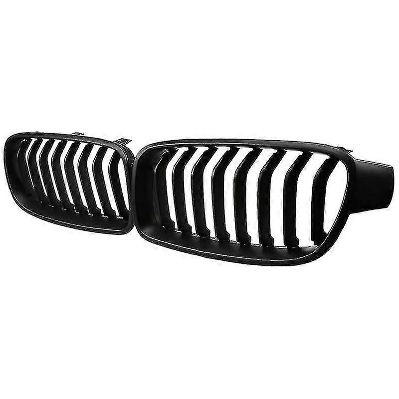 Front Hood Kidney Grille Compatible with 3 Series Models F30 F31 F35 from 2012 to 2018 (Single Slat Black)